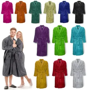 100% EGYPTIAN COTTON TERRY TOWELING BATHROBE DRESSING GOWN UNISEX SHAWL BATHROBE
