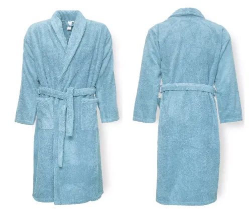 100% EGYPTIAN COTTON TERRY TOWELING BATHROBE DRESSING GOWN UNISEX SHAWL BATHROBE