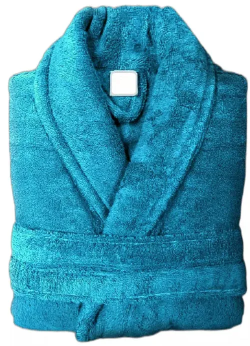 100% EGYPTIAN COTTON TERRY TOWELING BATHROBE DRESSING GOWN UNISEX SHAWL BATHROBE