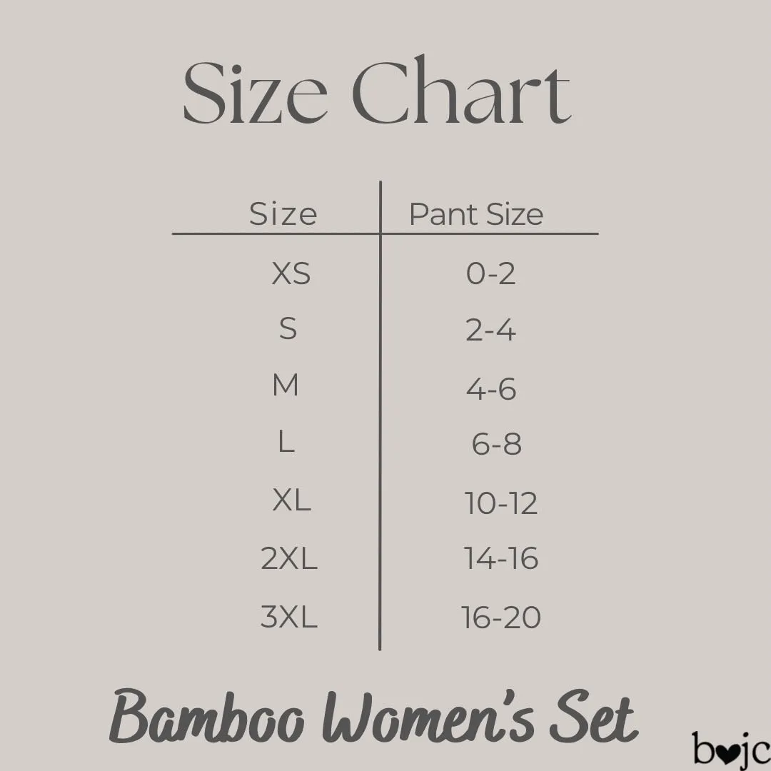 Bamboo CANINE COMPANIONS Women’s Lounge Formal Jogger Set