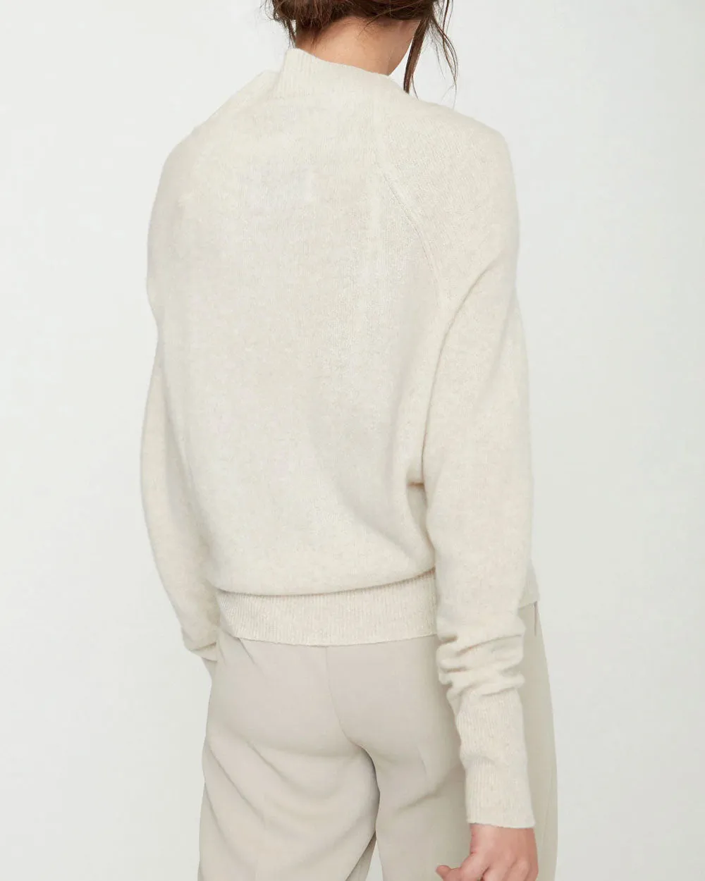 Bisque Melange Lori Off Shoulder Sweater