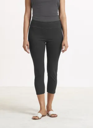Black Denim Capri Legging