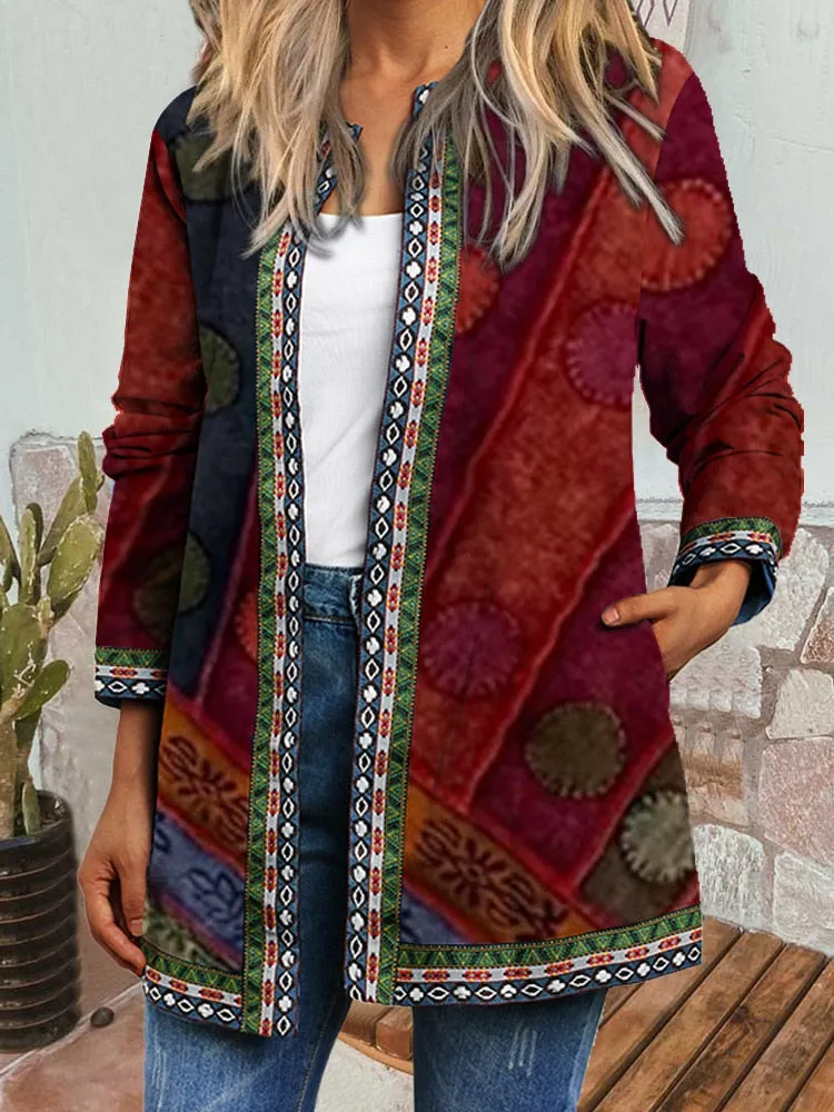 Boho Chic Floral Vintage Jacket