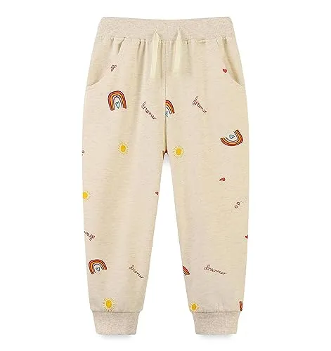 Boys Sweatpants Cute Embroidery Patterns Girls Christmas Pants Kids Anime Graphic Sweatpants Size 2T(3074 2T)