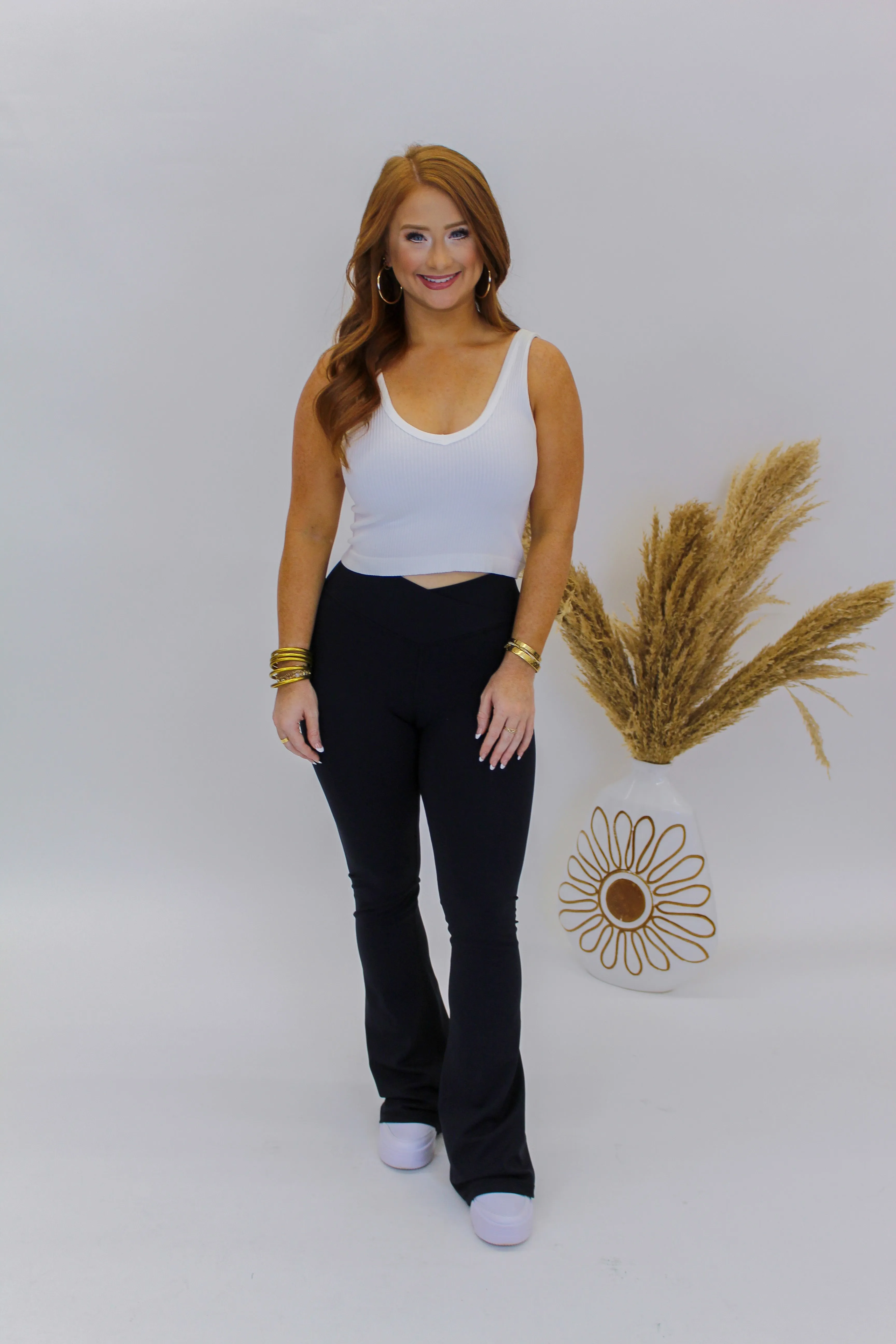 Chill Girl Crossover Waist Yoga Pants