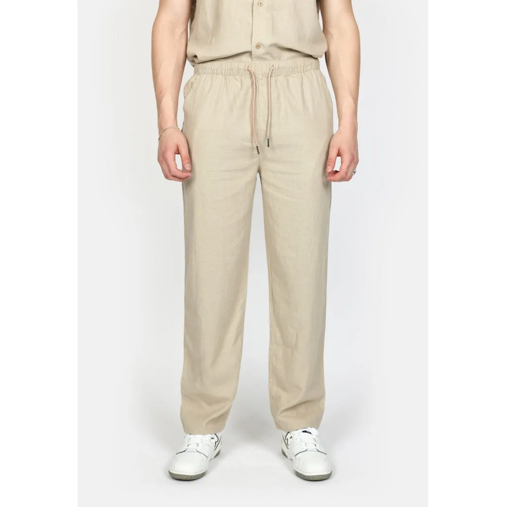 DPBaggy Linen Blend Pants - Roasted Cashew