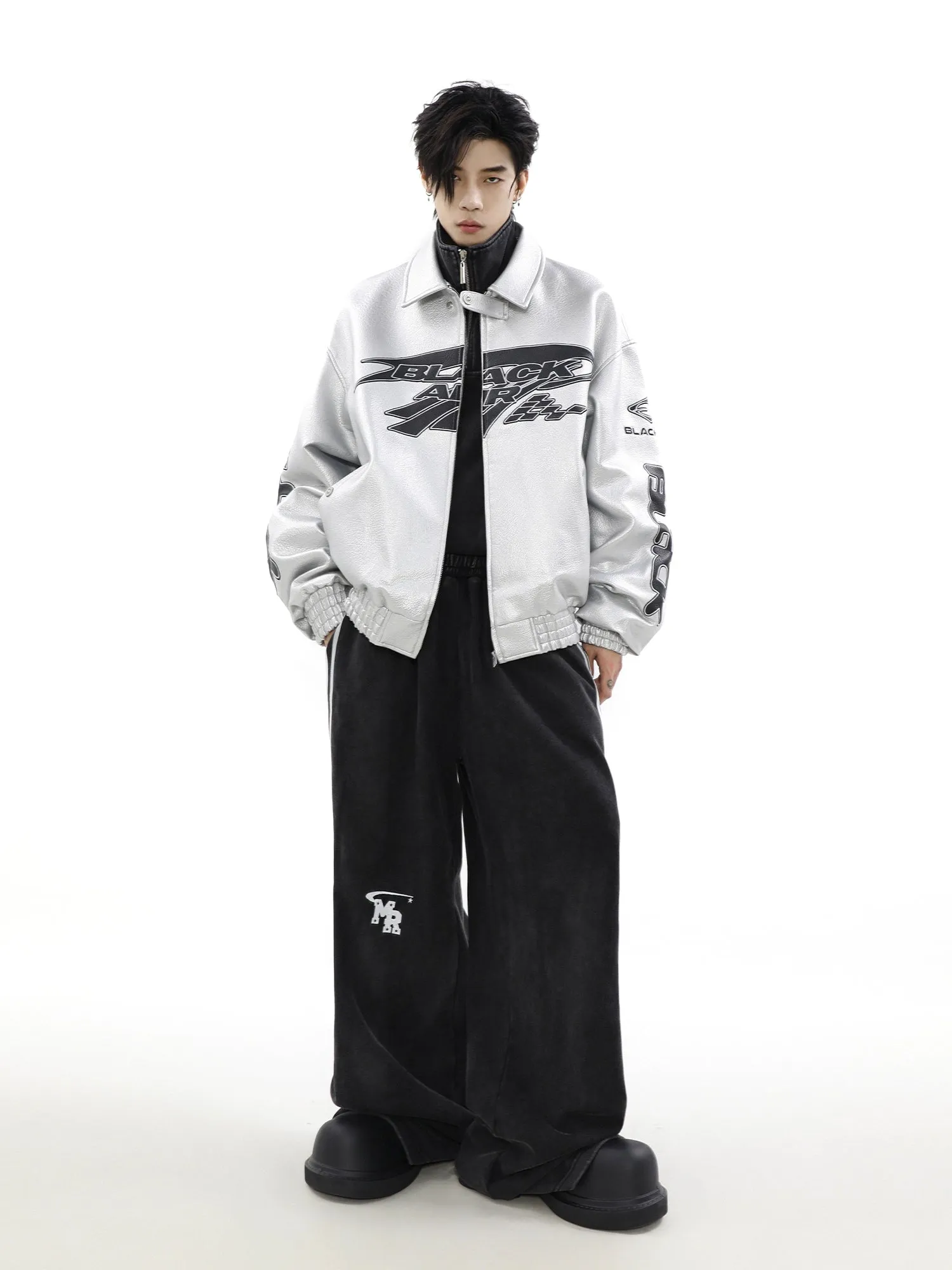 Emblematic Faux Leather Jacket