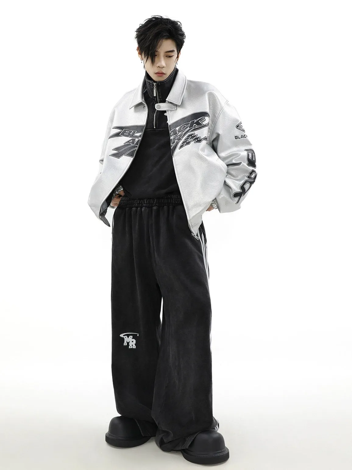 Emblematic Faux Leather Jacket
