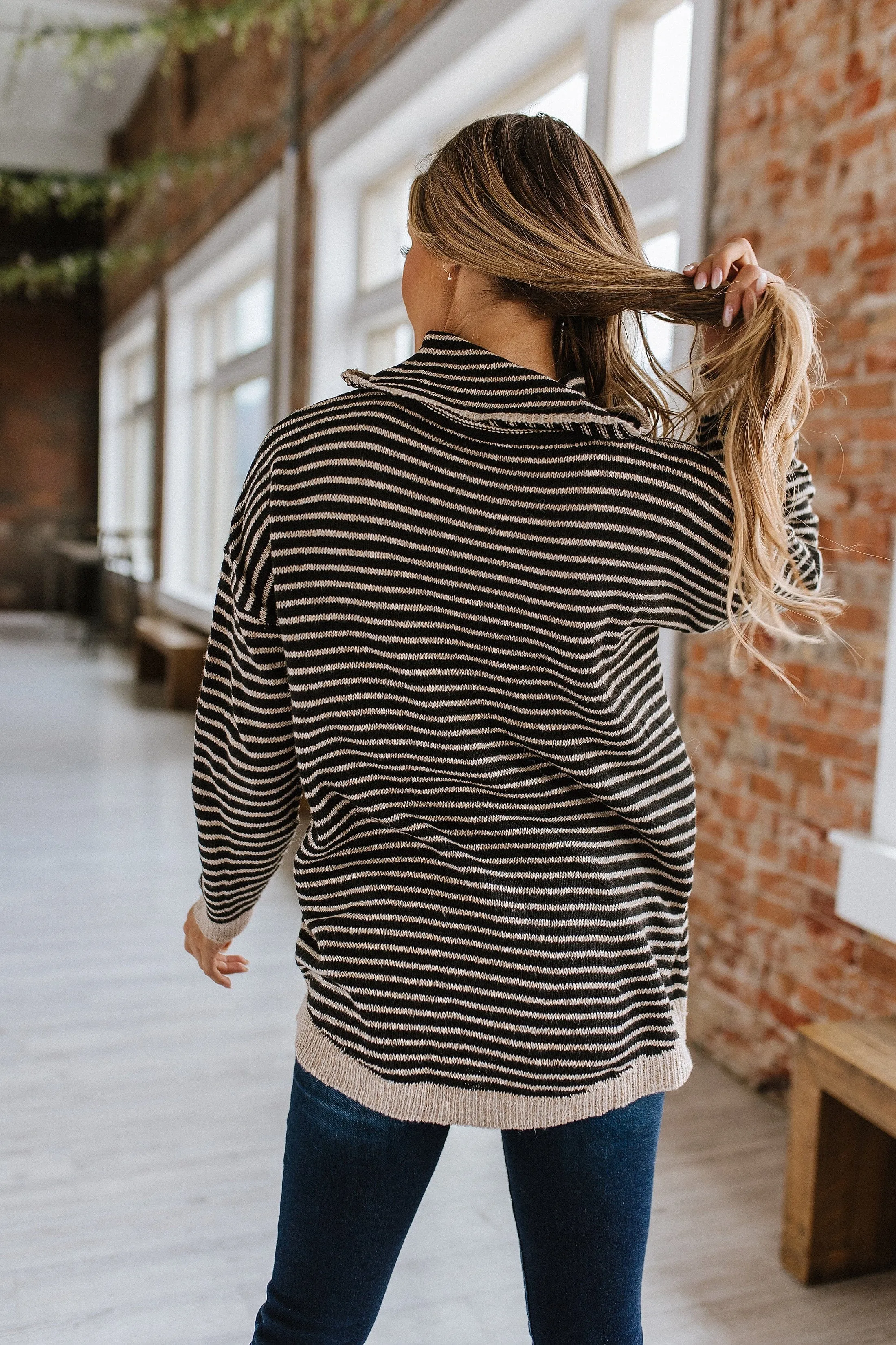Emmy Striped Oversized Sweater | DROPSHIP