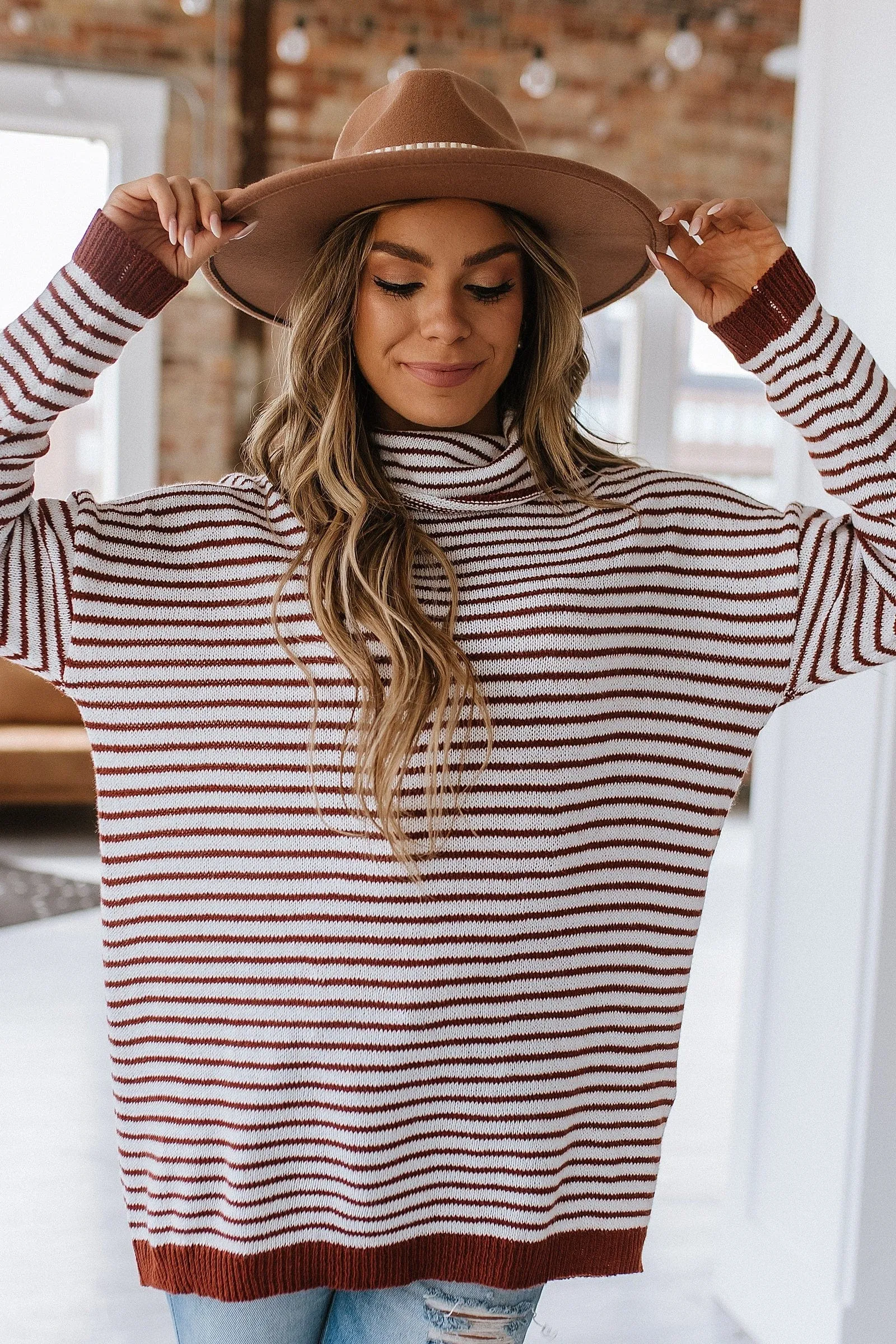 Emmy Striped Oversized Sweater | DROPSHIP