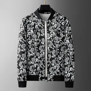 Floral Finesse Jacquard Men's Jackets