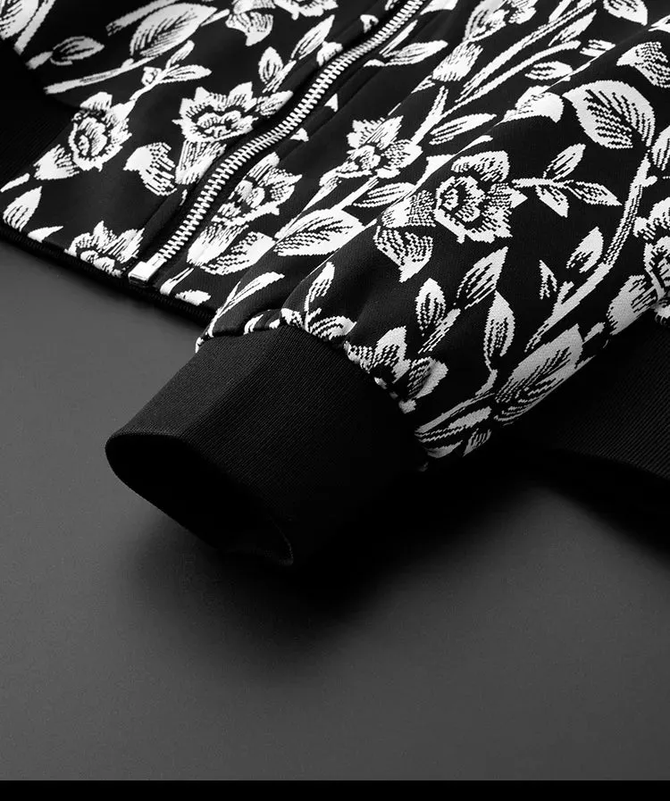 Floral Finesse Jacquard Men's Jackets