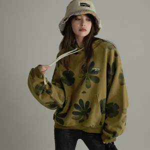 Flower Loose Fit Hoodie