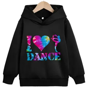 GB I Heart Dance BLK Hoodie