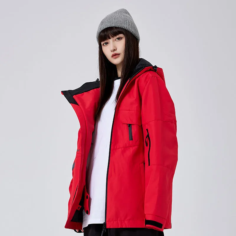 Girls' 2025 Winter Cargo Jacket Outdoor Baggy Snowboard Tops