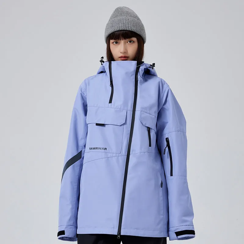 Girls' 2025 Winter Cargo Jacket Outdoor Baggy Snowboard Tops