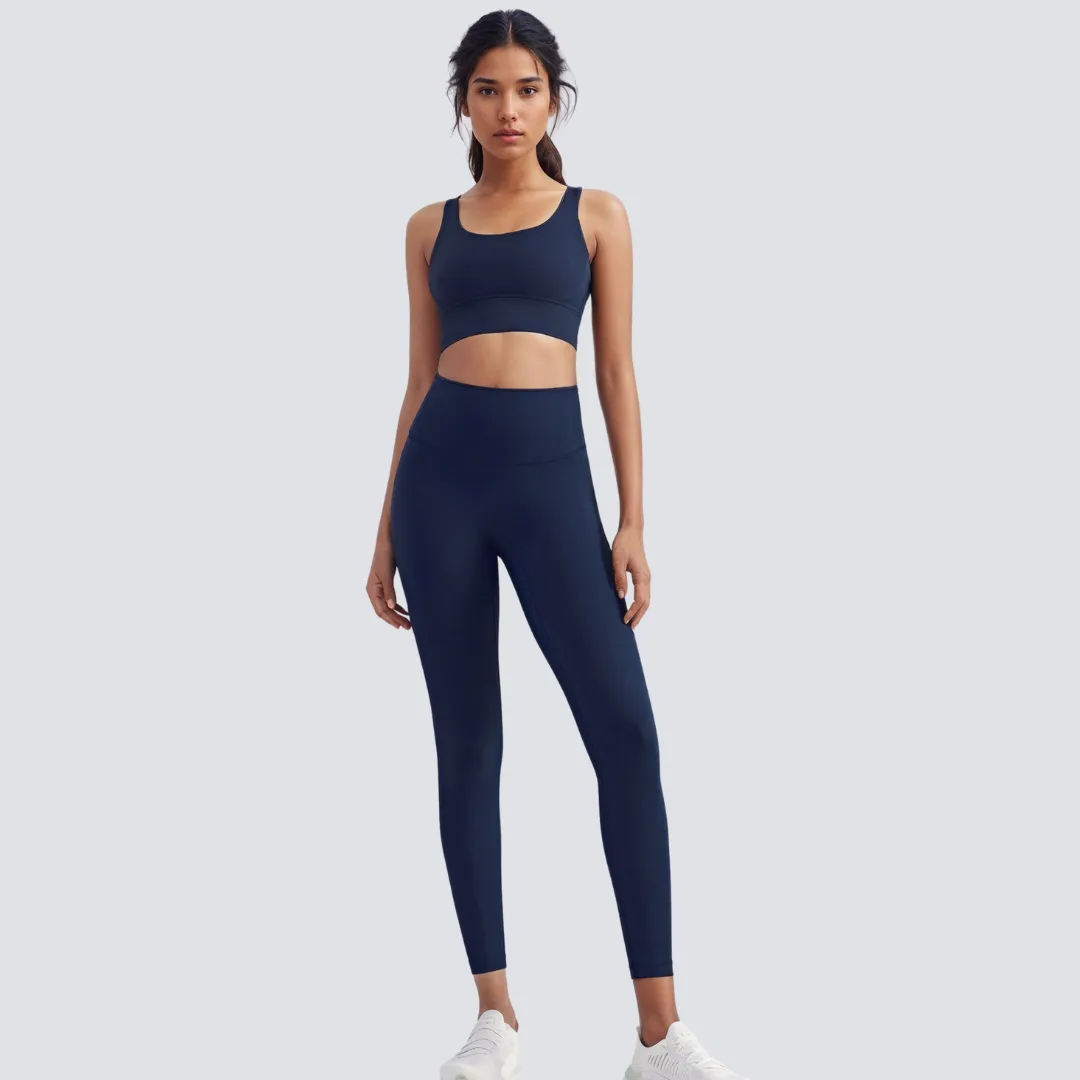 High-Rise Soft Leggings - Dark Blue