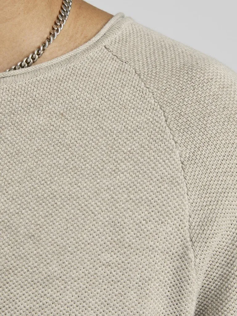Hill Knit Crew - Oatmeal