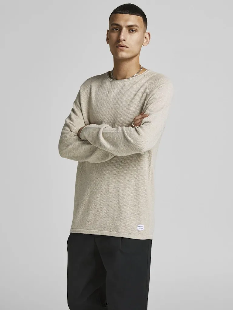 Hill Knit Crew - Oatmeal
