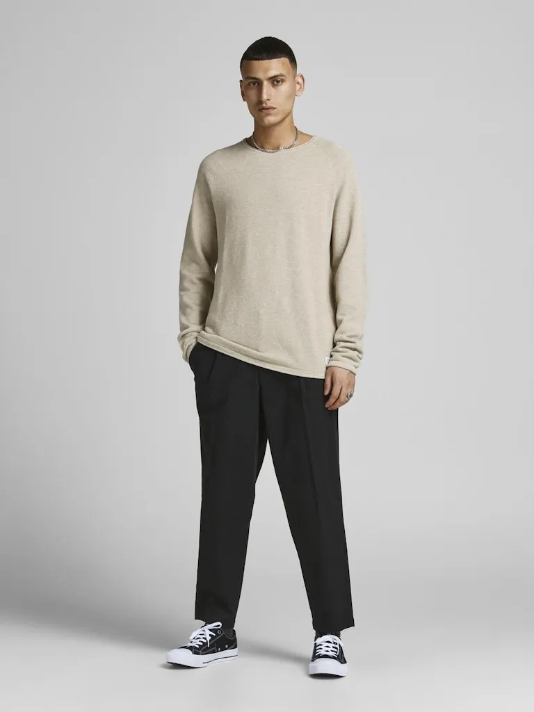 Hill Knit Crew - Oatmeal
