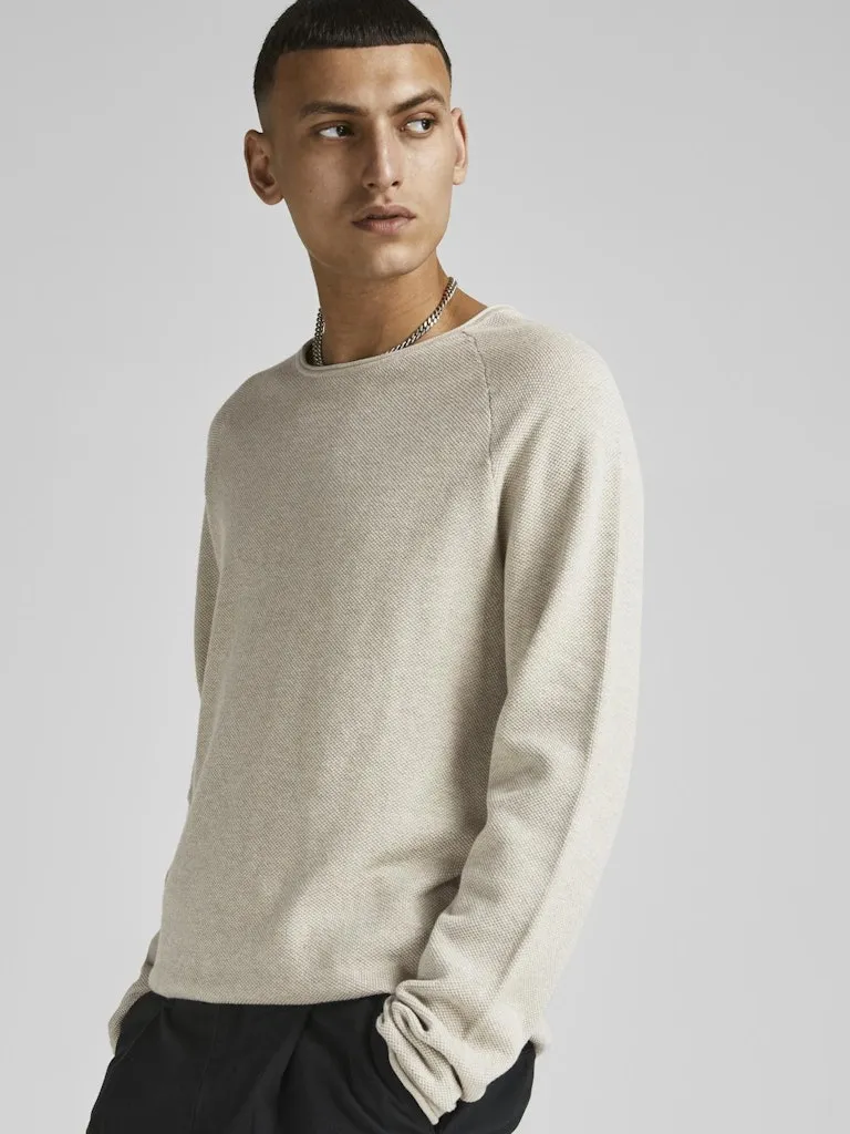 Hill Knit Crew - Oatmeal