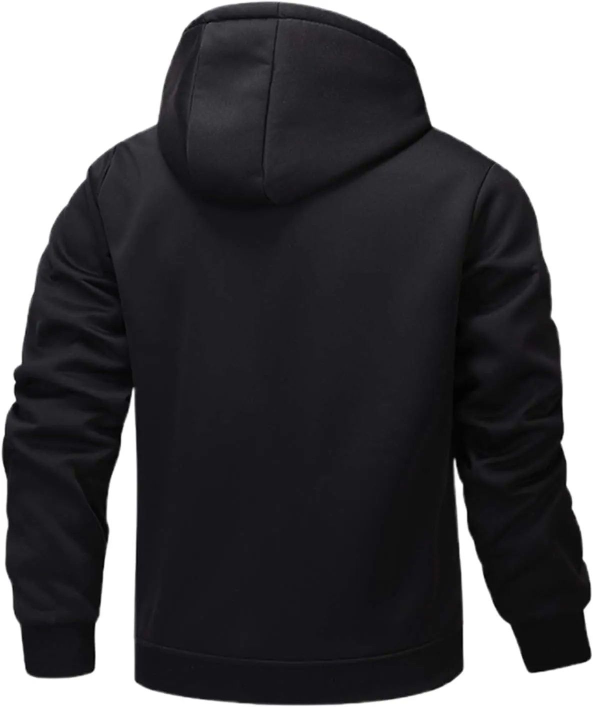 Hoodies for Men Heavyweight Fleece Lined Hoodie Thick Winter Pullover Warm Hooded Sweatshirt Thermal Windproof Jacket
