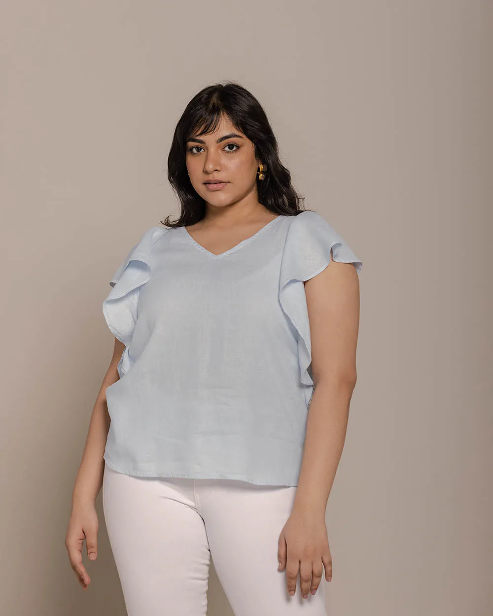 In The Summer Mood Top - Summer Blue