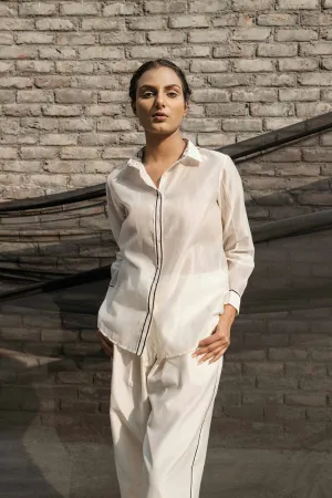 Ivory Chanderi Classic Shirt