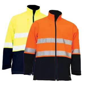 KM Workwear Soft Shell Jacket c/w 3M Segmented Tape M7131T