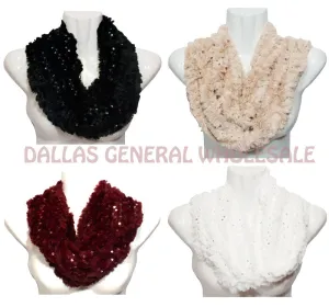 Ladies Winter Faux Fur Fashion Infinity Circle Scarf Wholesale