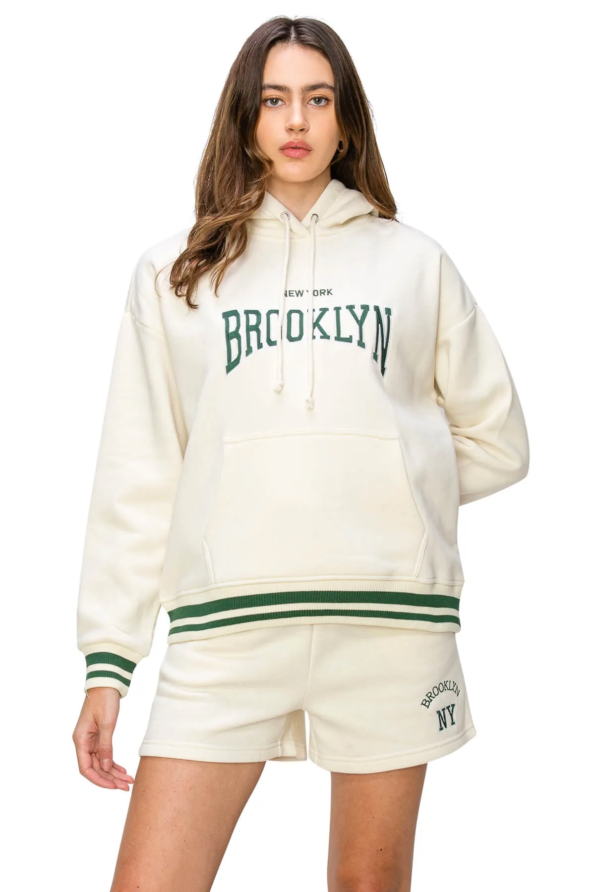 Los Angeles Hoodie Sweatshirts - Cream