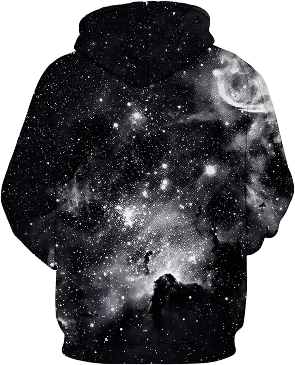 Men's Digital Print Sweatshirts Hooded Top Galaxy Pattern Hoodie