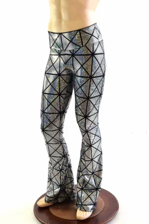 Mens Holographic Bootcut Leggings