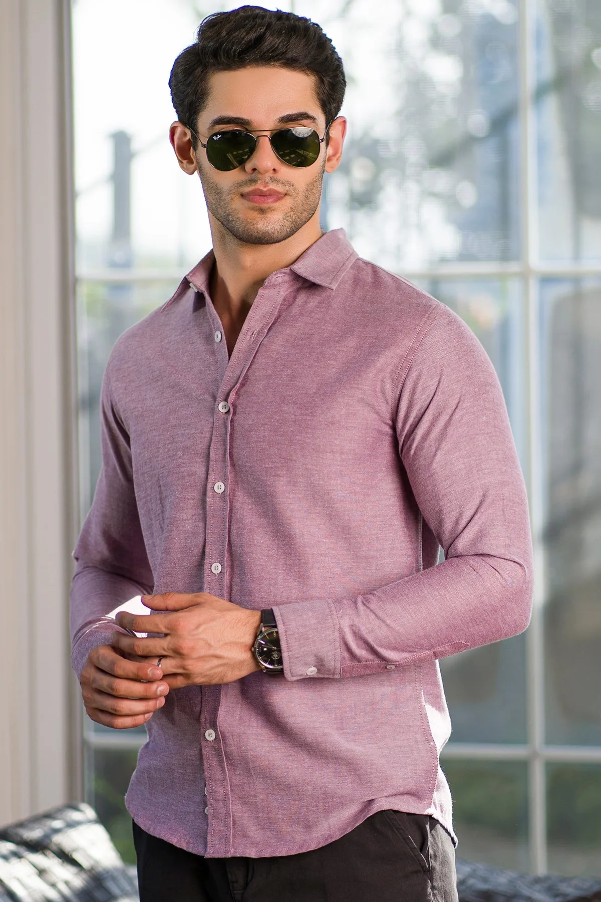 Mens "PILIS" Cotton Regular Fit Casual Shirts