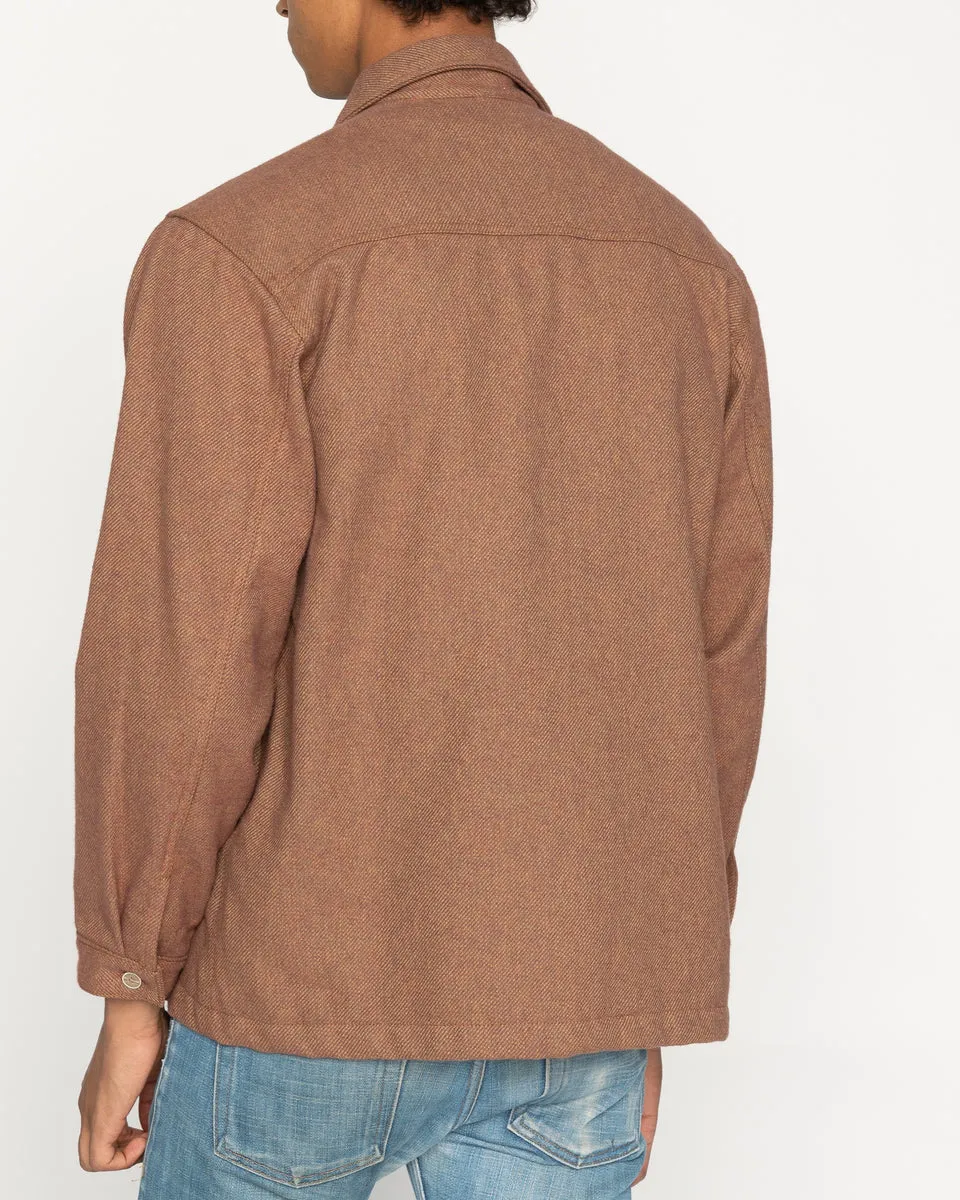 Naked & Famous Denim Over Shirt - Triple Yarn Twist Brushed Flannel / Desert Sunset