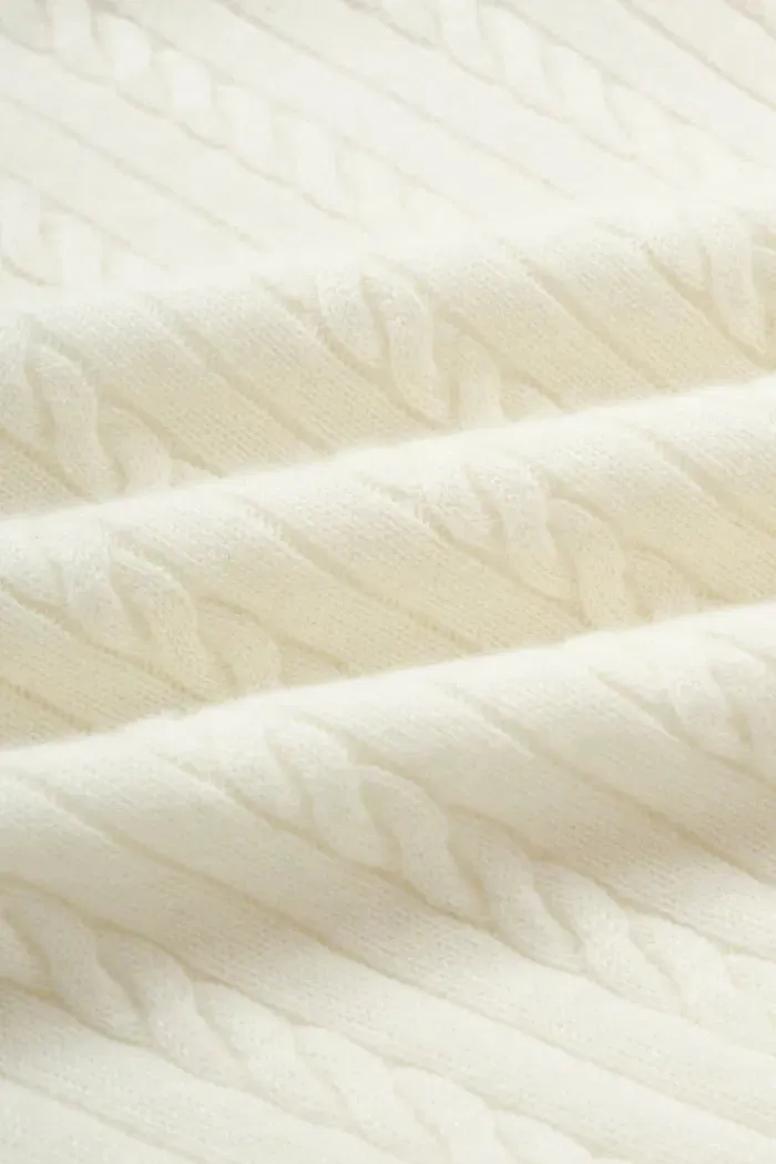 Nova Sweater in Merino-Cashmere Cable Knit