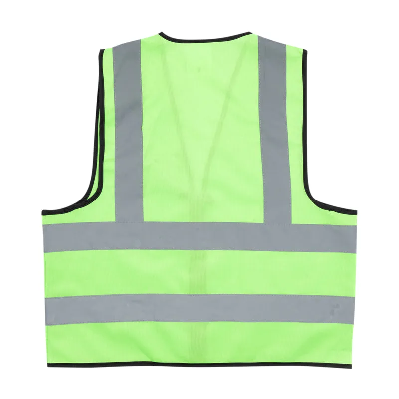 PIONEER SAFETY Vest Reflective Fluorescent Lime X/Large Zip/Pocket