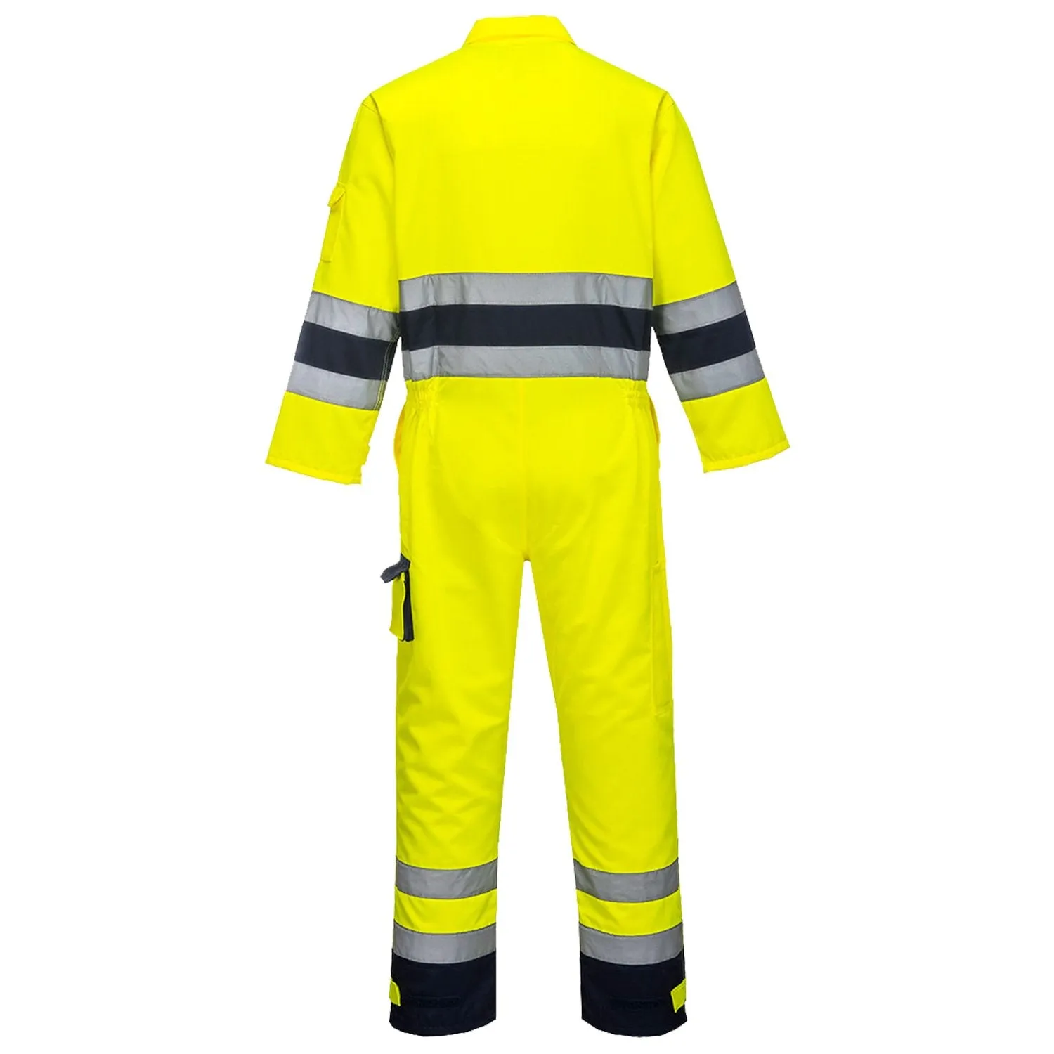 Portwest Nantes Hi-Vis Coverall Yellow/Navy - Small