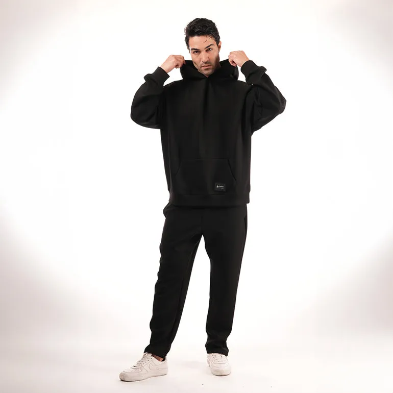 Premium Straight Pants For Men - Jet Black