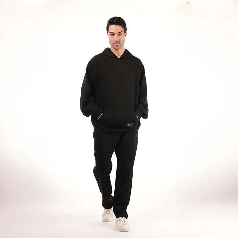 Premium Straight Pants For Men - Jet Black