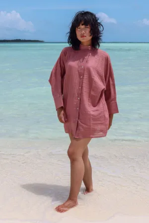 Recycled Cotton Pink Solid Shirt