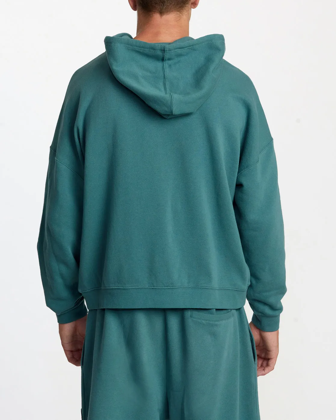 Rose Machado Thrift Zip Hoodie - Teal