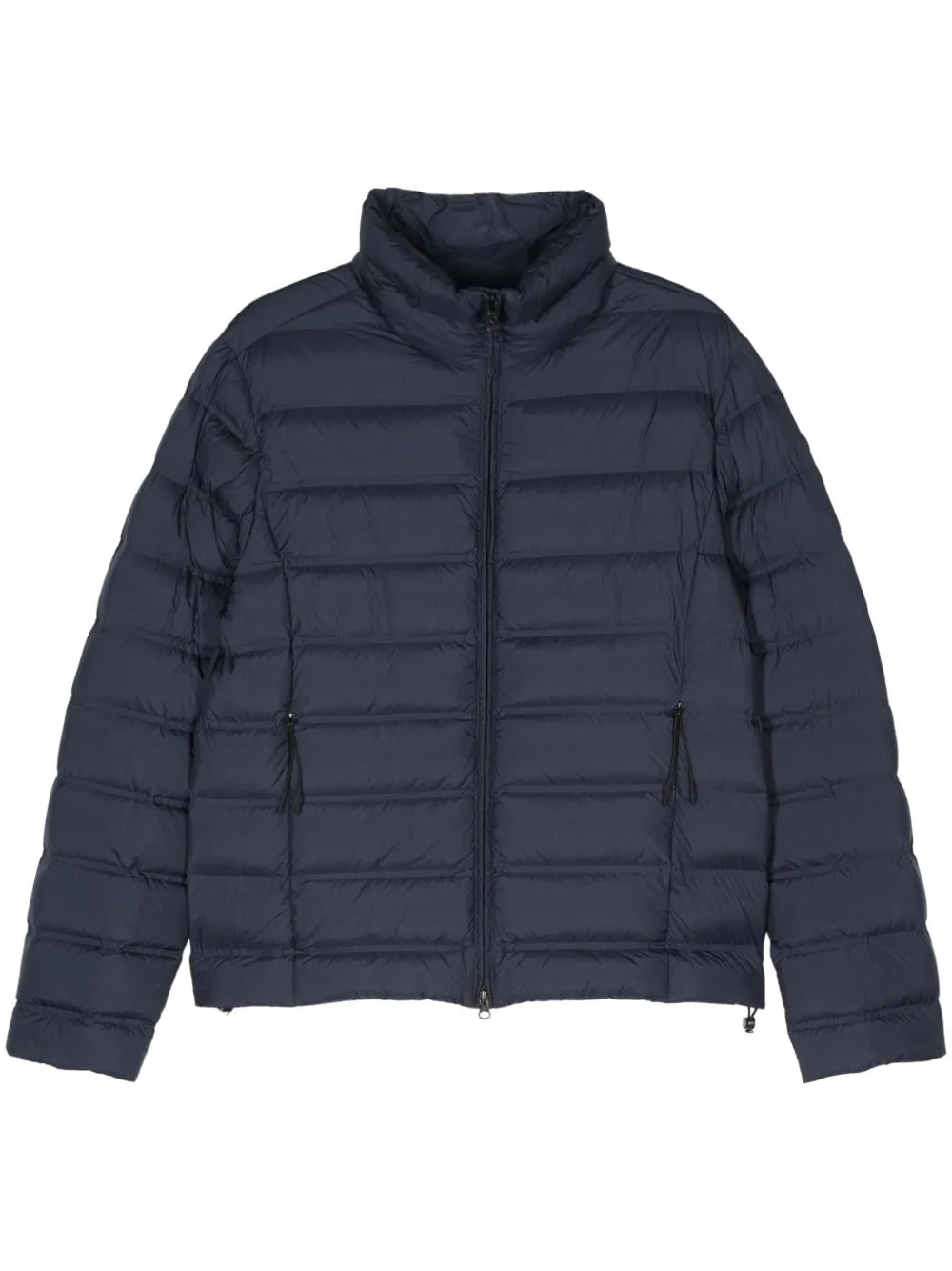 rubberised-logo puffer jacket