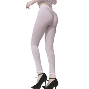 Sexy Transparent Leggings Pantyhose High Elastic Sheer Yoga Trousers for Women
