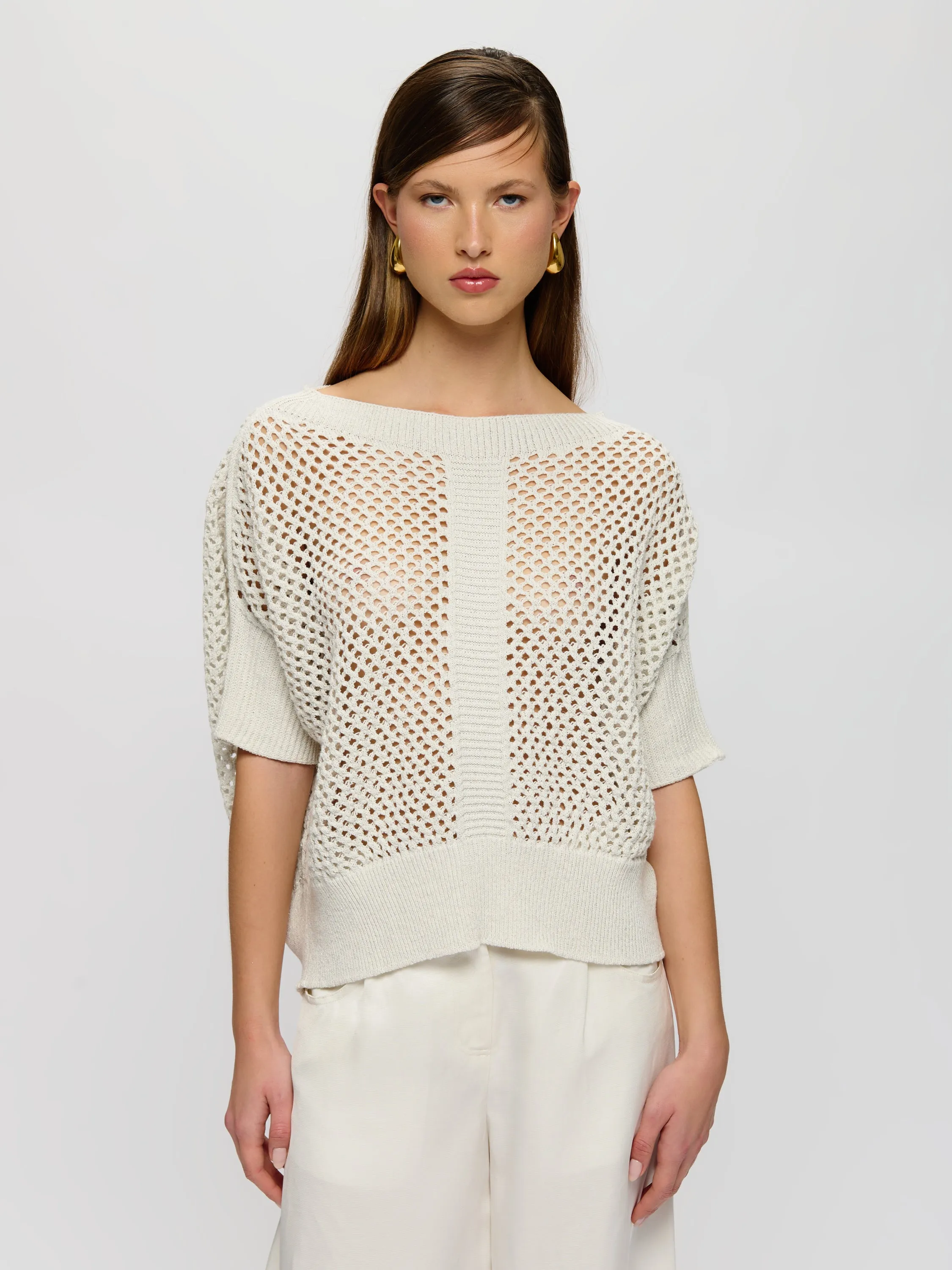 Shiny Crochet Sweater