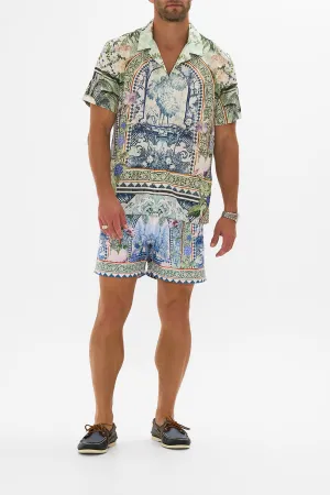SHORT SLEEVE CAMP COLLARED SHIRT JARDIM PARTY