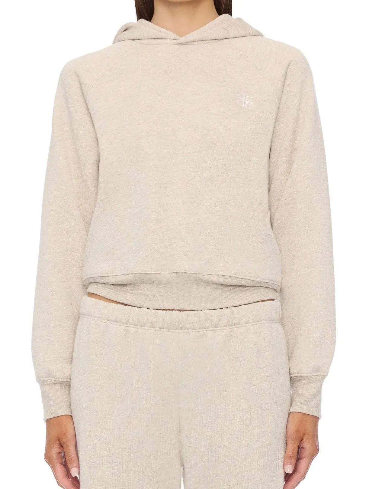 Shrunken Hoodie Sweatshirt - Heather Oatmeal