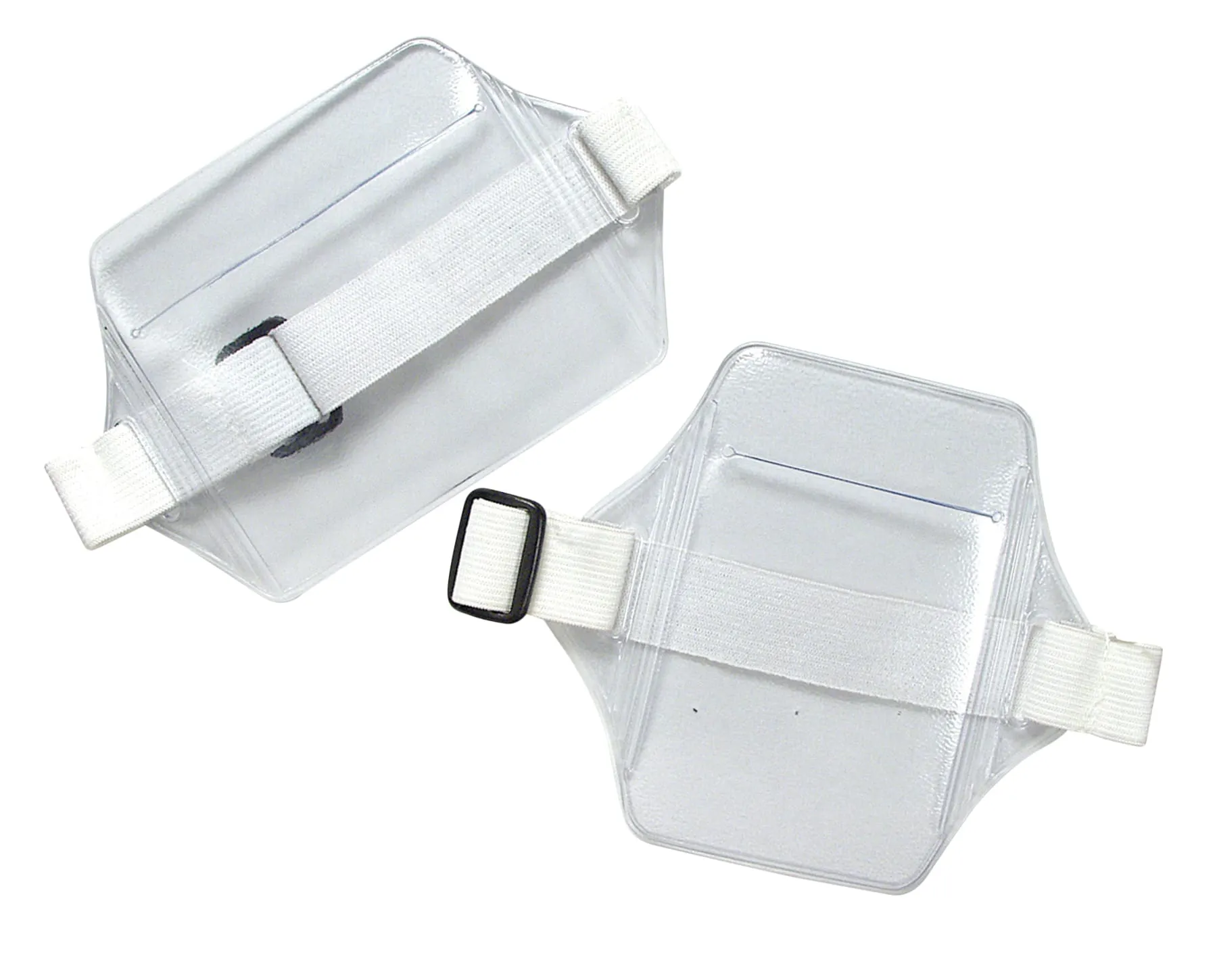 SICURIX Armband Badge Holders Horizontal Elastic Strap CLEAR (66885)