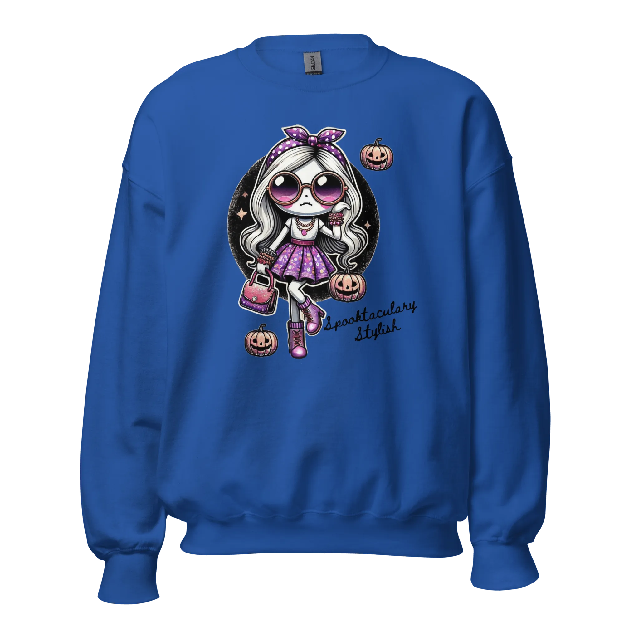 Spooktacularly Stylish - Halloween Sweatshirt - Fun Halloween Sweatshirt