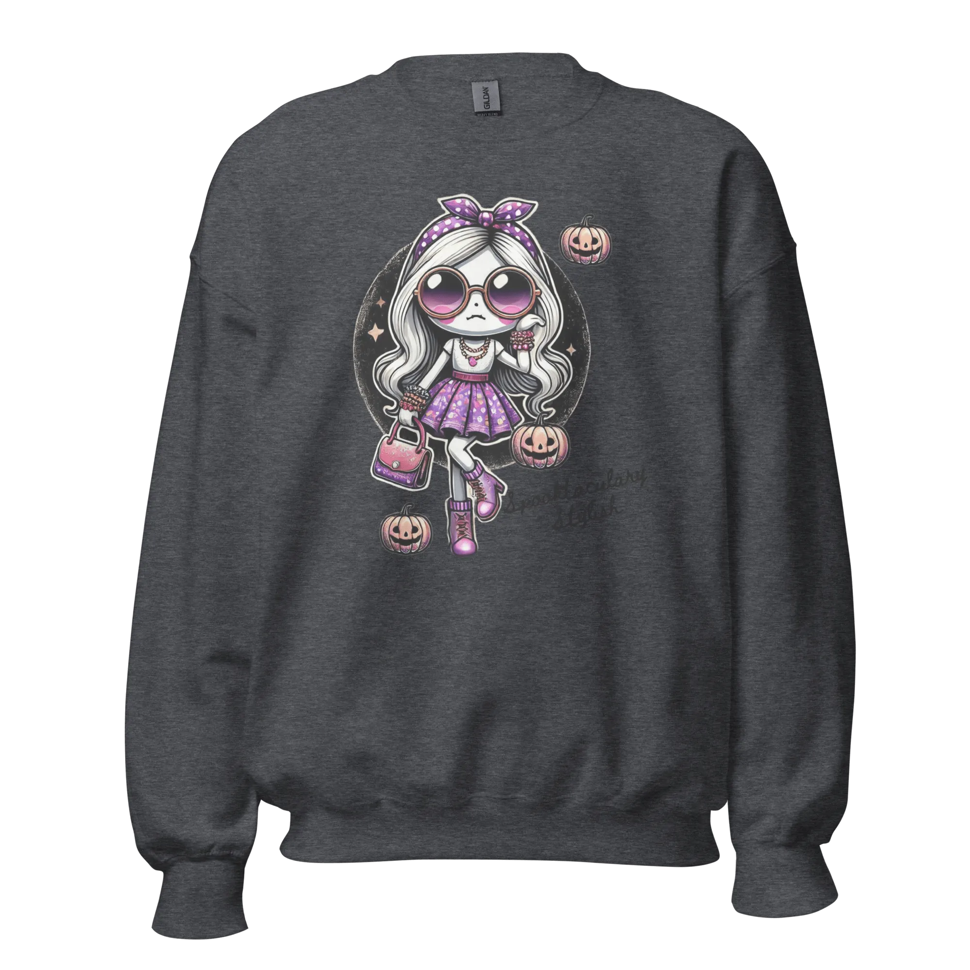 Spooktacularly Stylish - Halloween Sweatshirt - Fun Halloween Sweatshirt
